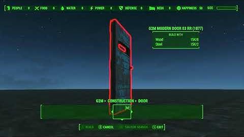 Fallout 4 Building Mods and Commands I use on PC