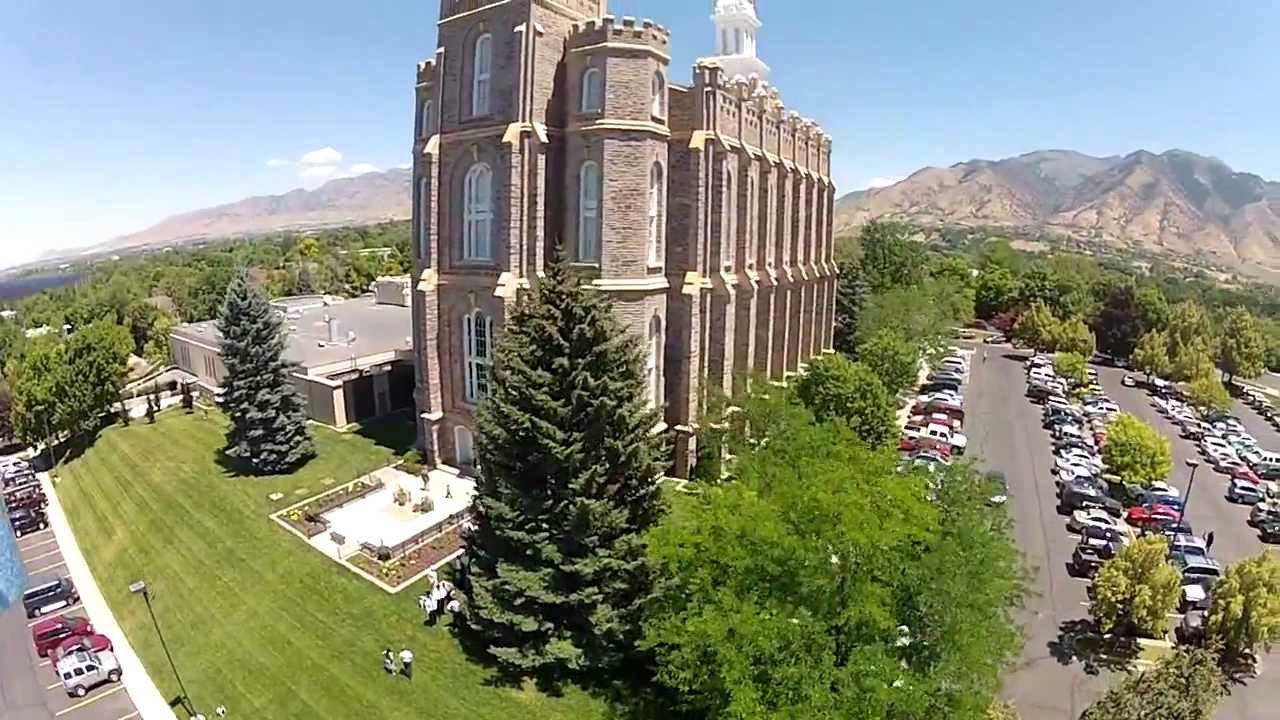 Aerial Video of Logan Temple YouTube