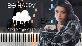 Dixie D'Amelio - Be Happy (Piano Tutorial by Javin Tham)