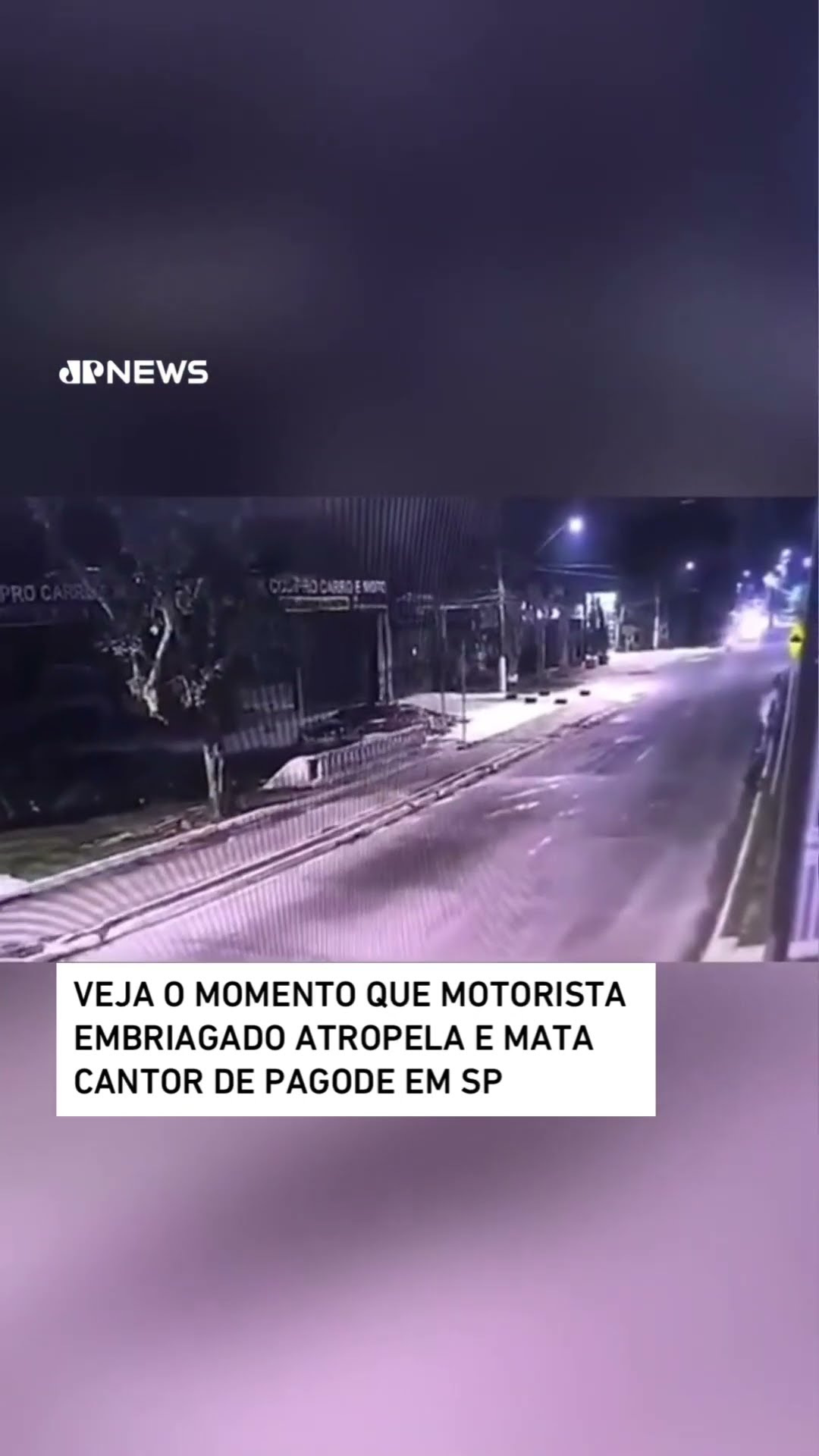 Veja o momento que motorista embriagado atropela e mata cantor de pagode em SP #shorts