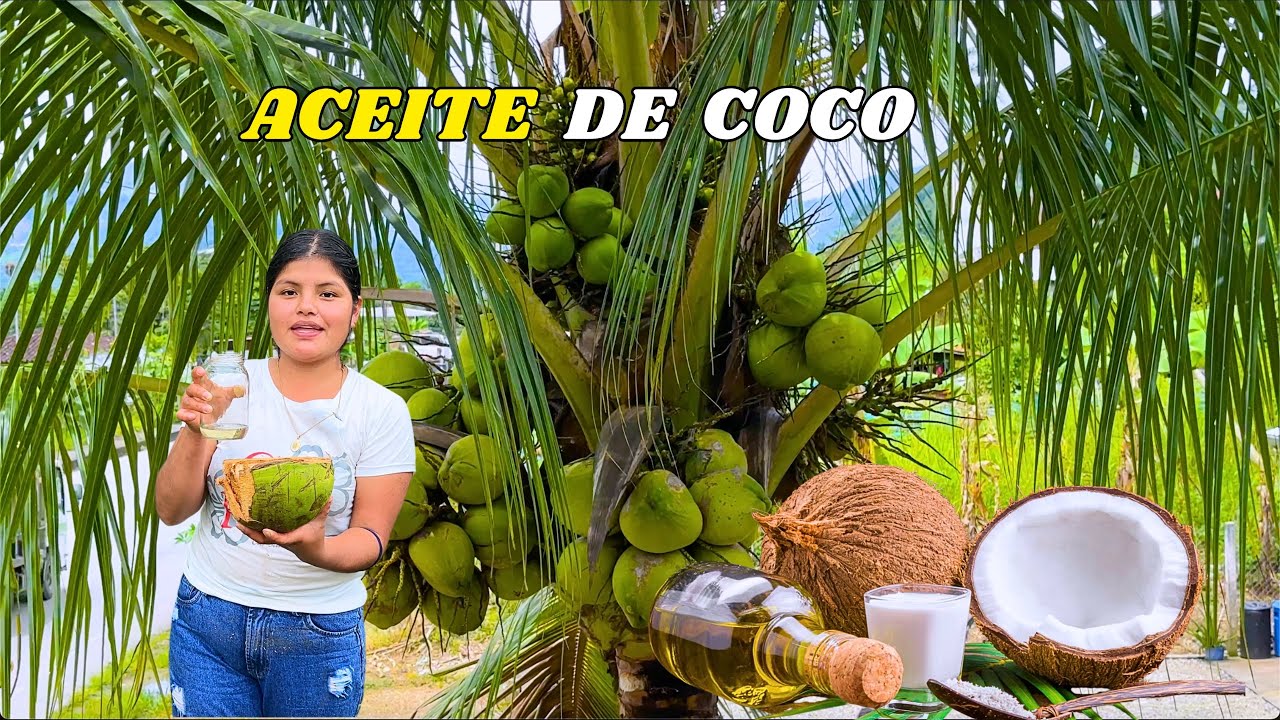 De esta manera extraemos el ACEITE de coco en el campo NATHALIA