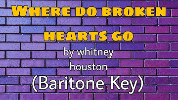 Where do broken hearts go Karaoke - Whitney Houston ( Baritone Key )