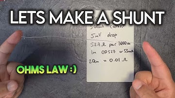 Wat is een shuntweerstand, hoe berekent deze de stroomsterkte en hoe maak je er zelf een (zelf do...