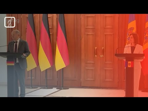 გერმანიის კანცლერი ოფიციალური ვიზიტით მოლდოვაში ჩავიდა