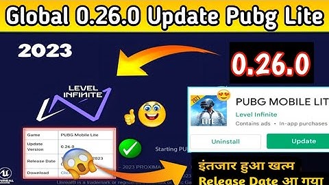 Pubg Mobile Lite Global 0.26.0 Update 😍 | 0.26.0 Update Pubg Mobile Lite
