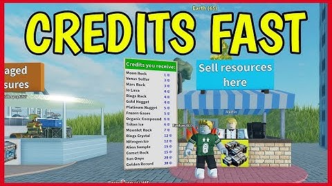 How to get CREDITS FAST in THE SPACE SIMULATOR Roblox