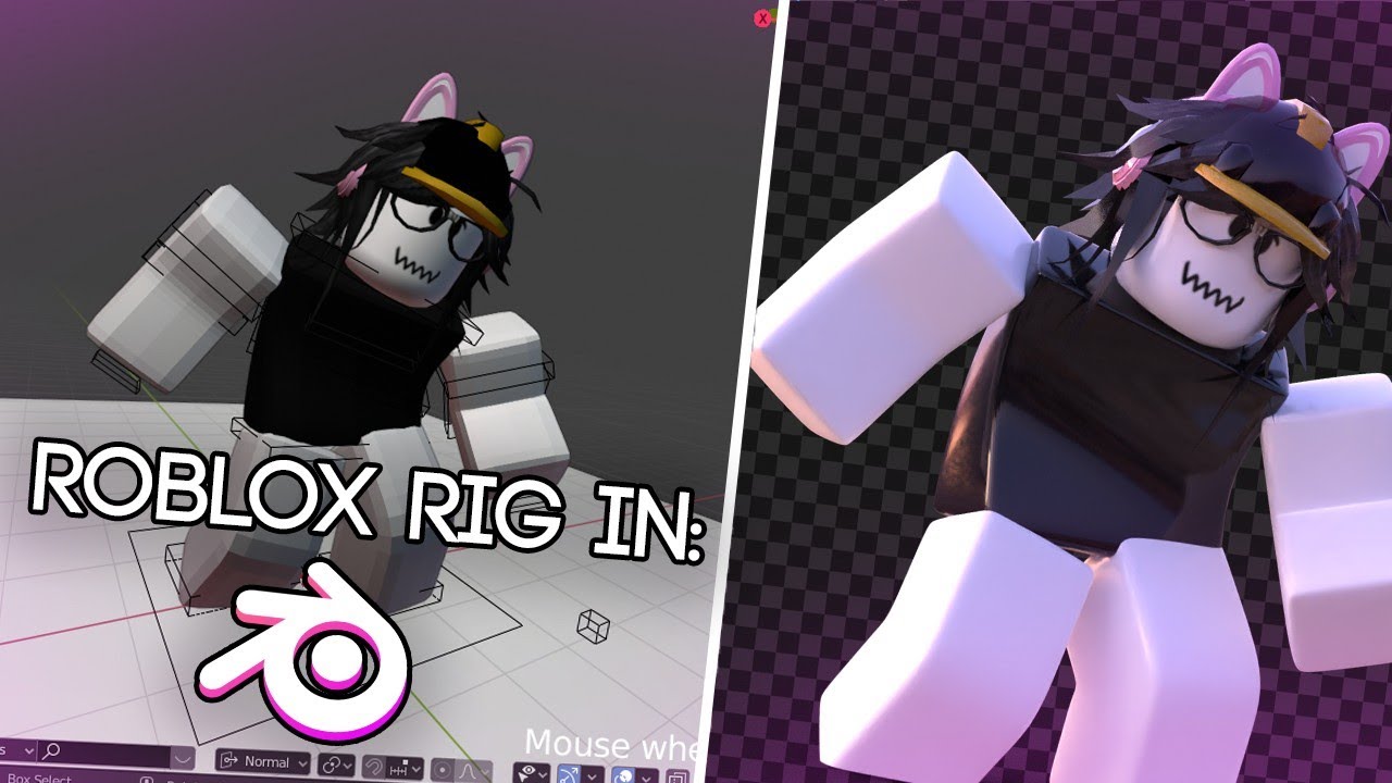 How To Use A Roblox Blender Rig Youtube - roblox character blender rig