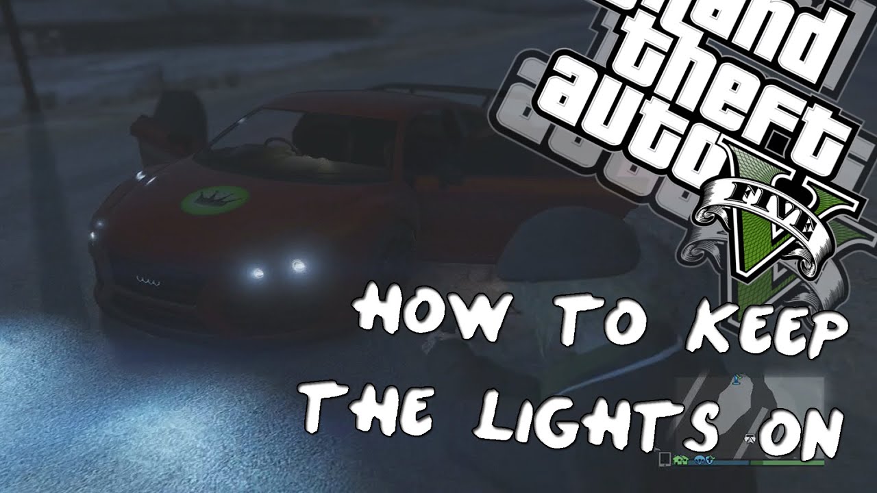 gaming logo How To Keep The Car Lights On in GTA V
