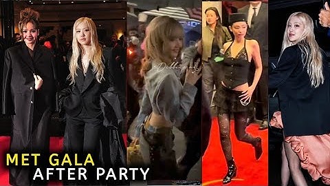 Jennie, Lisa and Rosé at the Met Gala After Party | Lisa with Jennie and Rosé at the Met Gala 2025