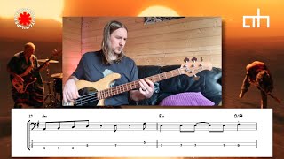 Red Hot Chili Peppers - Black Summer - Bass Playthrough with Tab