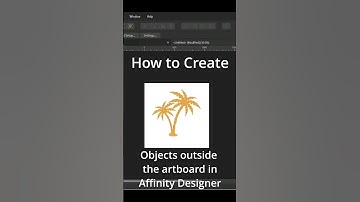 Create objects outside the artboard in Affinity Designer #subscribe for weekly #tutorials #vectorart
