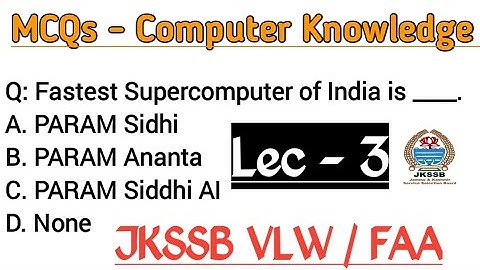 Mcqs on Computer Knowledge Jkssb VLW #aptech @Jkpractice