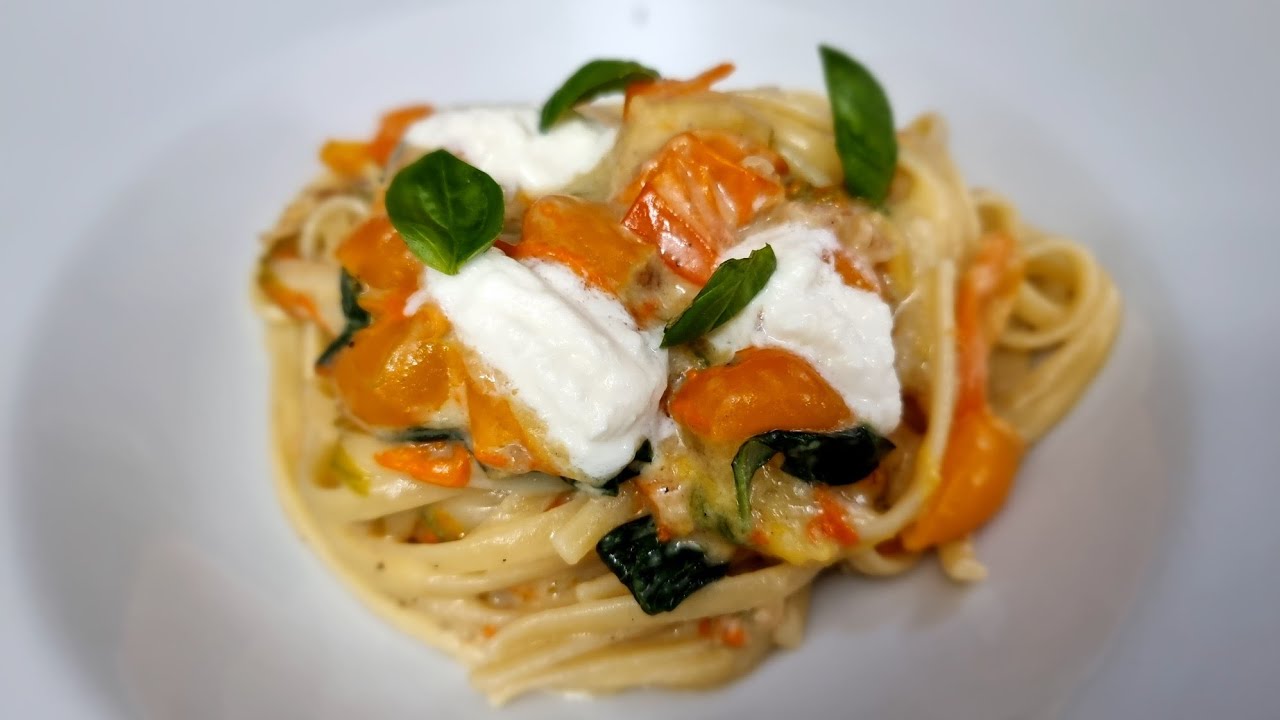 Linguine Burrata Fiori di Zucca