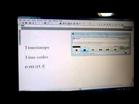 Express Scribe Hot-Key Timestamp Time Code Tutorial - Pham Transcription Services