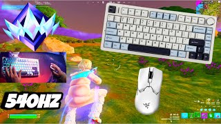 Aula F75 ASMR🤩 Unreal Ranked 💰 Satisfying Keyboard Fortnite 540 FPS Smooth 4K