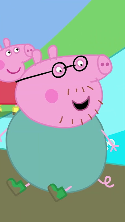 Peppa Jumps in the BIGGEST Muddy Puddle Slide #peppapig  #shorts