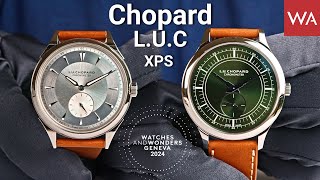 CHOPARD L.U.C XPS Forest Green + L.U.C XPS Qualité Fleurier presented at Watches and Wonders 2024.