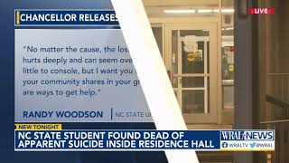 NC State student found dead of apparent suicide inside residence hall