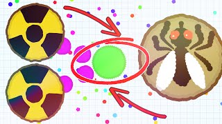 BEST DESTROYING TEAMS IN AGARIO + HUGE POPSPLIT (Agar.io)