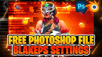 How I made this FORTNITE SETTINGS THUMBNAIL for BLAKEPS l *FREE PSD TEMPLATE*