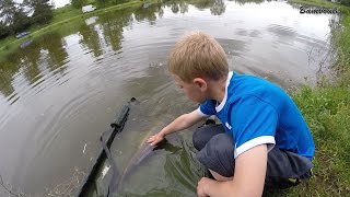 pêche carpe, ethan nouveau record, 8 et 5 kg , 2 eme pêche