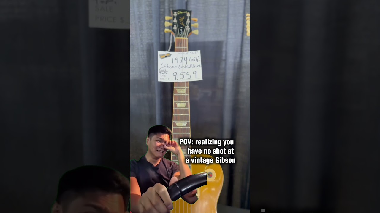 When You Realize You’ll Never Afford a Vintage Gibson 😭 
