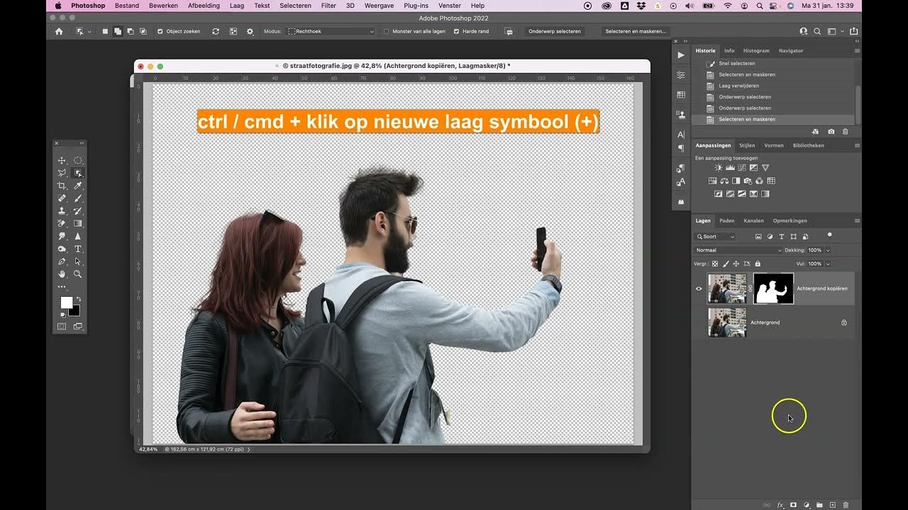 Photoshop Vrijstaand Maken En Nieuwe Achtergrond Plaatsen - Youtube