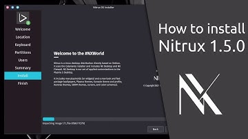 How to install Nitrux 1.5.0