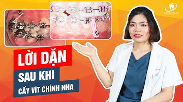 Lời dặn sau khi cấy minivis chỉnh nha
