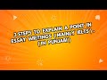 3 steps to explain a point in IELTS essay writings ( in Punjabi ), may help you to get 7 band .