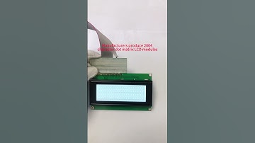 Manufacturer developed and produced 2004 character dot matrix LCD module, yellow green. #electronic