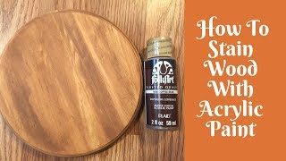 Everyday Crafting: How To Stain Wood With Acrylic Paint And Baby Wipes