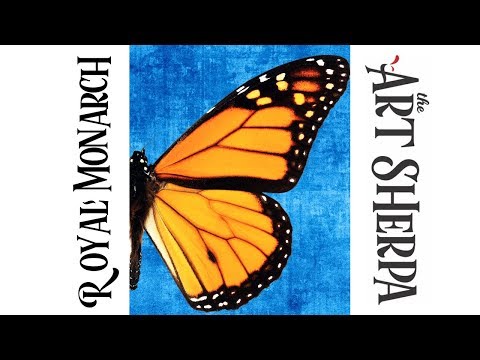 Royal Monarch Easy beginner Acrylic painting Tutorial Live Streaming
