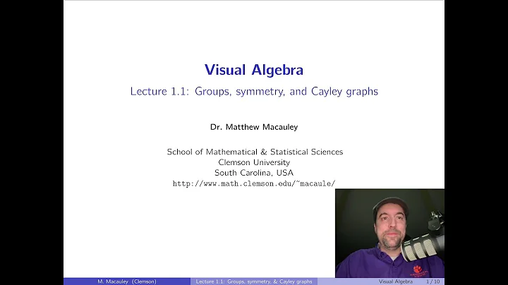 Visual Algebra, Lecture 1.1: Groups, symmetry, and Cayley graphs