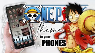 ⛵ how to make an anime theme on phone - one piece theme (all icons customized with gif on screen) screenshot 5