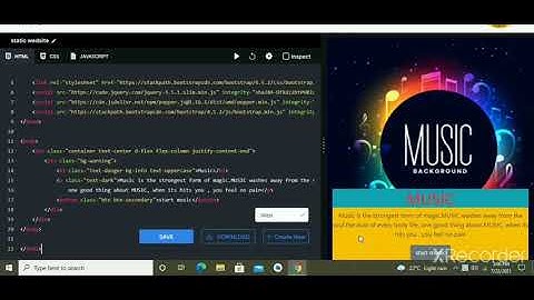 Static wedsite & applying background image