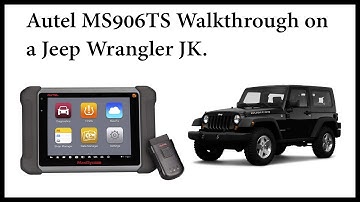 Autel MS906TS Walkthrough on a 2009 Jeep Wrangler JK.