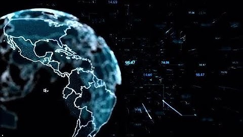 Globe With Numerals Stock Motion Graphics