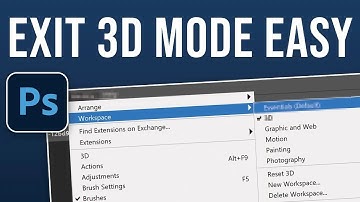 How to Get Out of 3D Mode in Photoshop