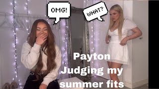 Payton Judging My Summer Outfits | Rates