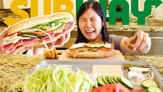 i made subway sandwiches