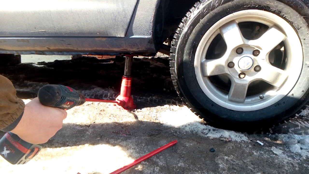 Домкрат механический бутылочный.Шаран - YouTube