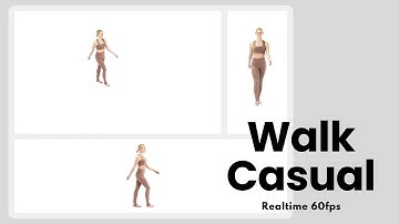 Walk Reference - Casual - Female | 60fps | Body Mechanics for Animation