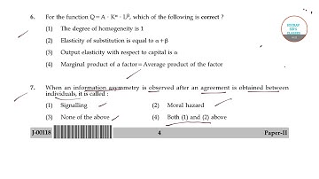 PREPARATION FROM PREVIOUS YEARS QUESTION PAPER OF CBSE UGC NET ECONOMICS QUESTION PAPER