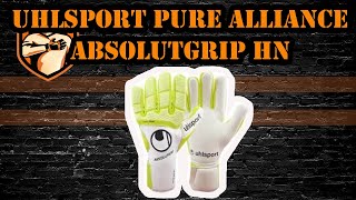 REVIEW LUVA DE GOLEIRO PROFISSIONAL UHLSPORT PURE ALLIANCE ABSOLUTGRIP HN - CANAL GOLEIROS screenshot 4