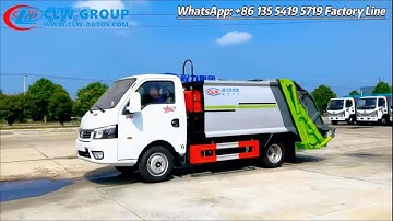 Dongfeng Small Electrical 4CBM 5CBM High Compression Ratio Municipal Garbage Compactor Truck