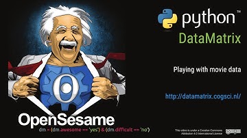 Data analysis with Python DataMatrix: Playing with movie data