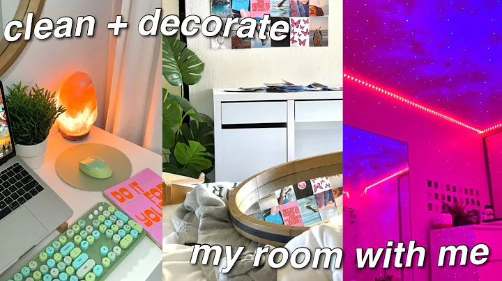 DEEP CLEAN AND DECORATE MY ROOM WITH ME *pinterest + tiktok vibes*