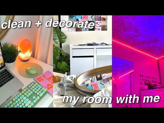 DEEP CLEAN AND DECORATE MY ROOM WITH ME *pinterest + tiktok vibes ...