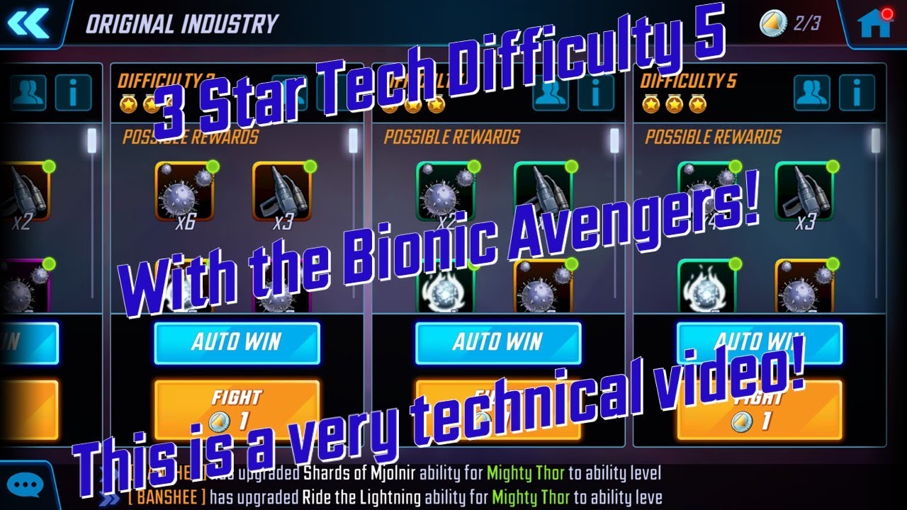 MSF - 3 Starring Tech Diff 5 with Bionic Avengers!